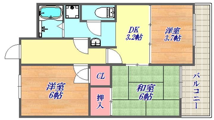 兵庫駅前アーバンライフの間取り
