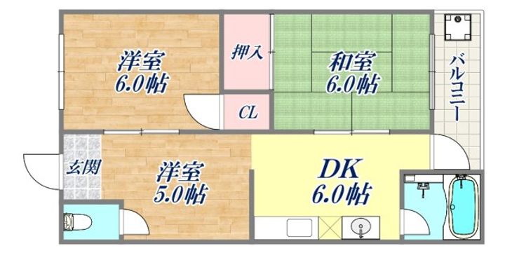 丸吉マンションの間取り
