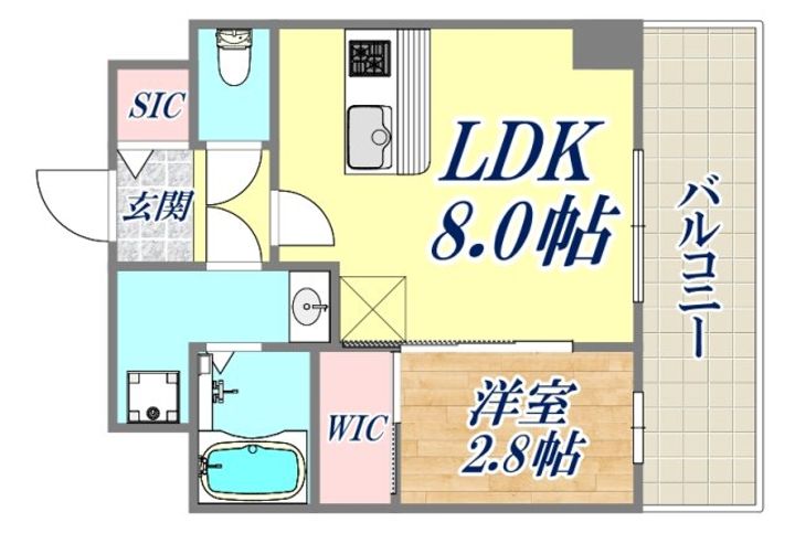ソルテラスKOBE新長田駅前の間取り