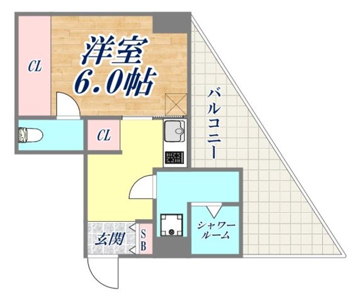 ワコーレハーバーCITY元町の間取り