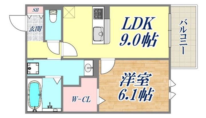 レーブ・クリエの間取り