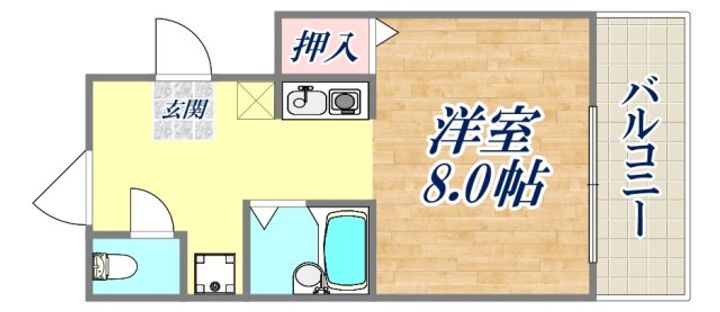 中田マンションの間取り
