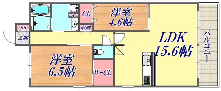 ソフィット岬の間取り