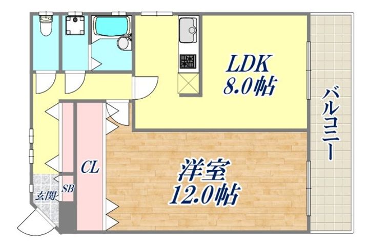 アークパレス誠の間取り