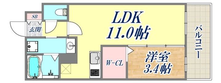 ジーメゾン垂水エスペーロの間取り