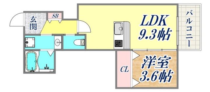 T-SQUARE岡本の間取り