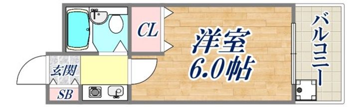 シャルムメゾン六甲道の間取り