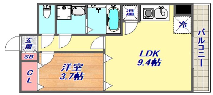 モアライフ魚崎の間取り