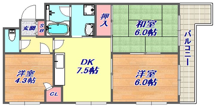 Kパラッツォの間取り