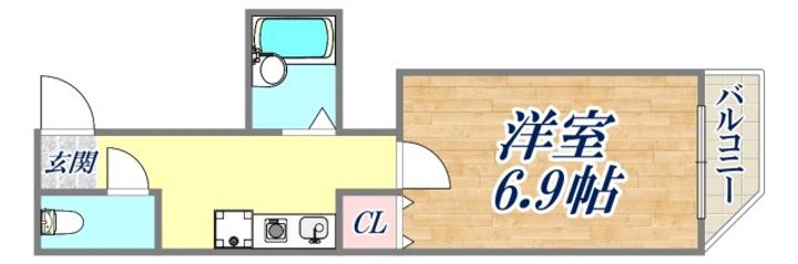 プラシード六甲の間取り