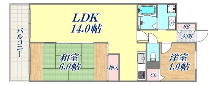 ライオンズマンション長田ヒルズ3号棟の間取り