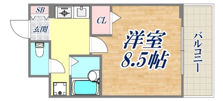 ラナップスクエア三宮プライムの間取り