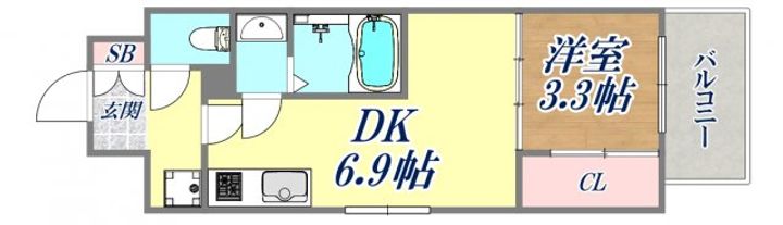 SDグランツ神戸ランドマークの間取り