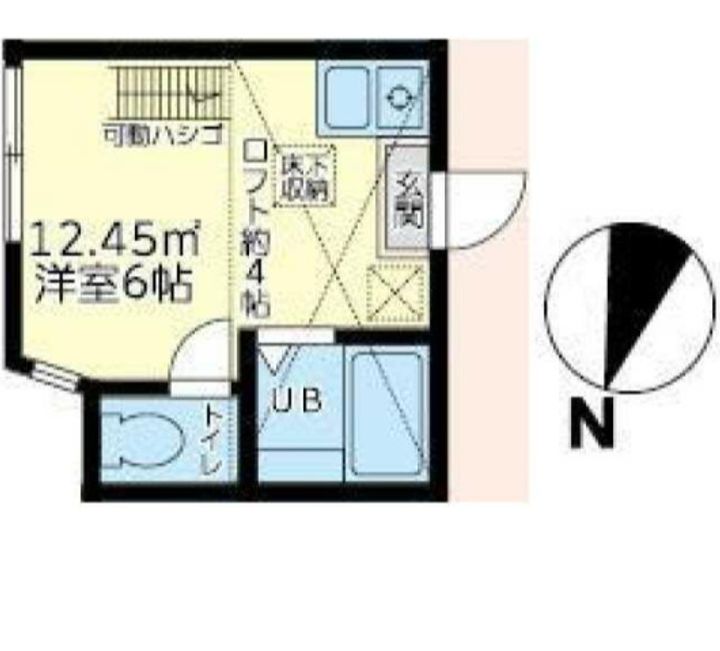 ユナイト衣笠セブリアン206の間取り