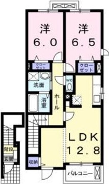 愛知県名古屋市天白区梅が丘2丁目(アパート)の賃貸物件の間取り