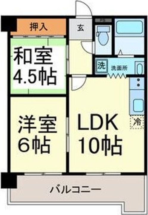 愛知県名古屋市名東区高針台1丁目(マンション)の賃貸物件202の間取り