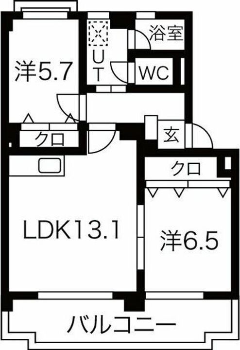 シャインスマイリー304の間取り