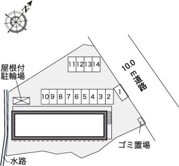 レオパレスヴェルデⅡ106の地図