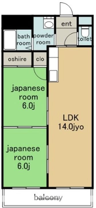 名東クレール405の間取り