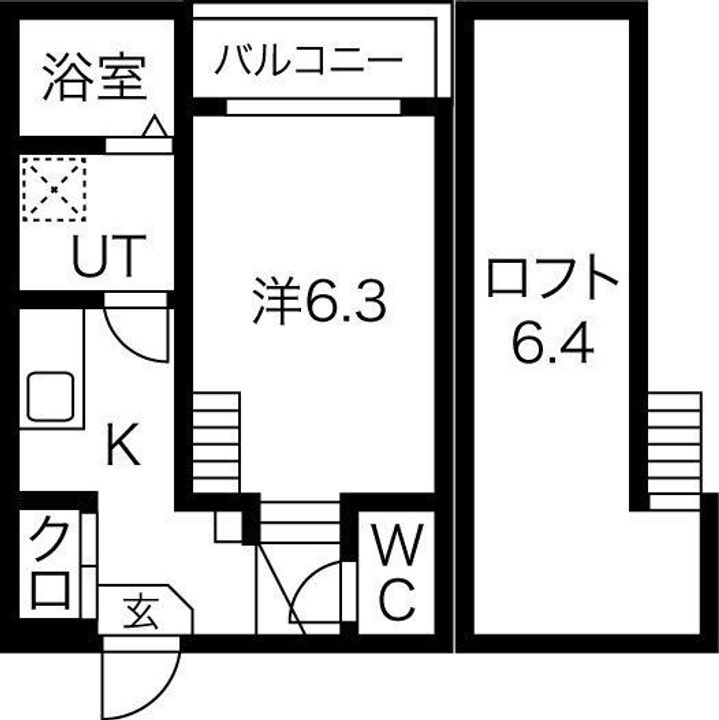 ボヌール桜本町202【プラン①】の間取り