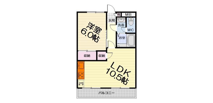 大阪府堺市中区深井清水町(マンション)の賃貸物件の間取り