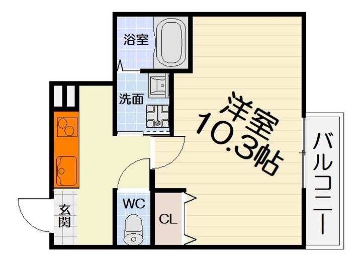 大阪府堺市西区鳳東町5丁(アパート)の賃貸物件の間取り