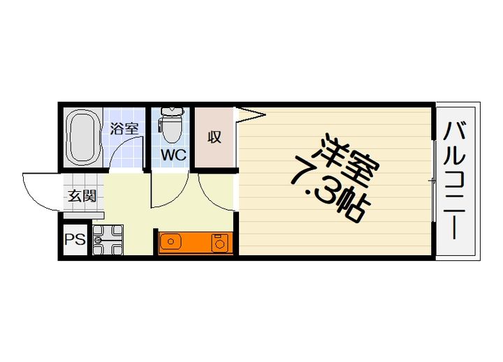 大阪府和泉市府中町3丁目(マンション)の賃貸物件の間取り