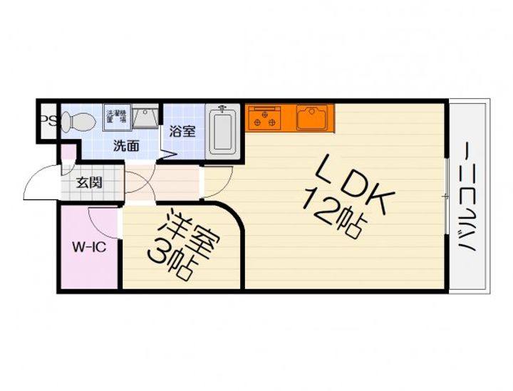 大阪府和泉市池上町(アパート)の賃貸物件の間取り
