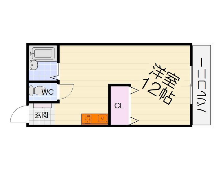 大阪府和泉市池上町(マンション)の賃貸物件の間取り