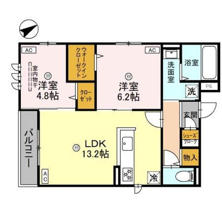 大阪府堺市西区浜寺諏訪森町西3丁(アパート)の賃貸物件の間取り