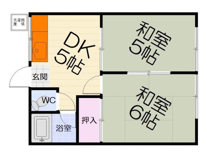 大阪府堺市西区鳳西町1丁(アパート)の賃貸物件の間取り