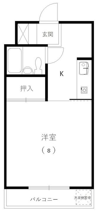 カレッジハイツI202の間取り