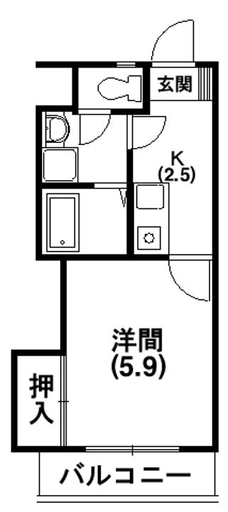 ホワイトコーポIの間取り