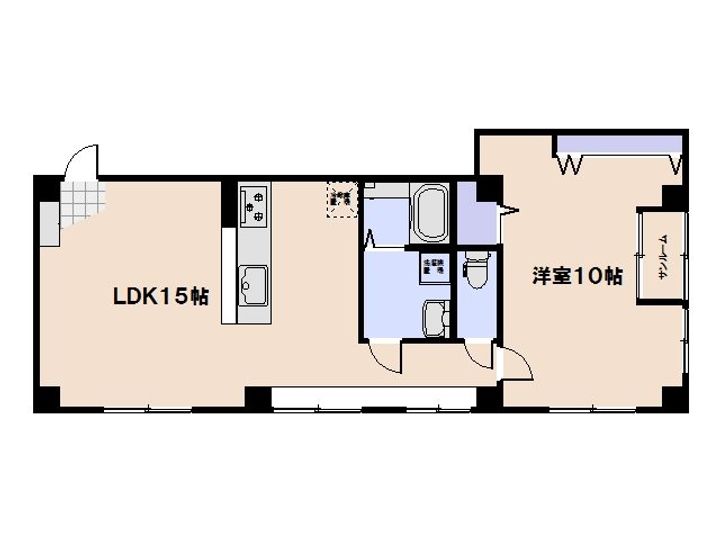 第2ライフビル401の間取り
