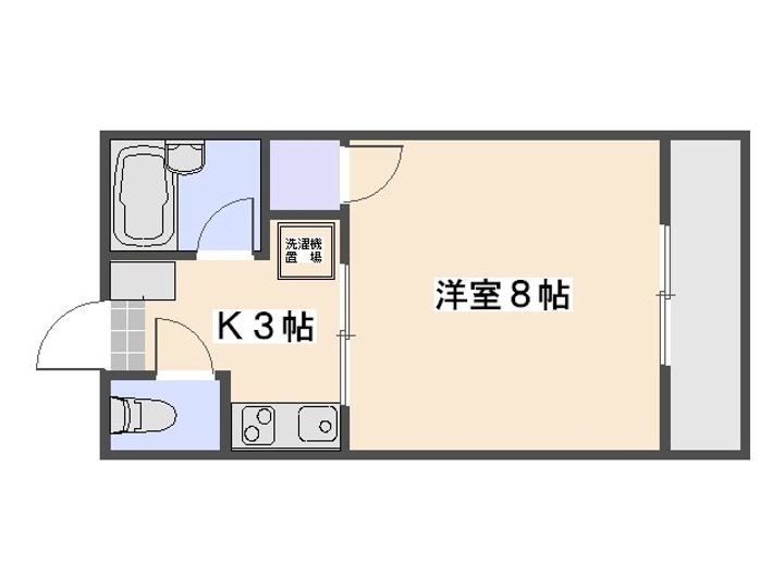加茂ハイツ101の間取り