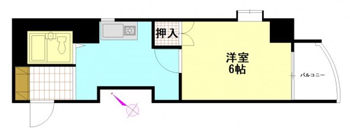 グリーンヴァリィ金光一番館0401の間取り