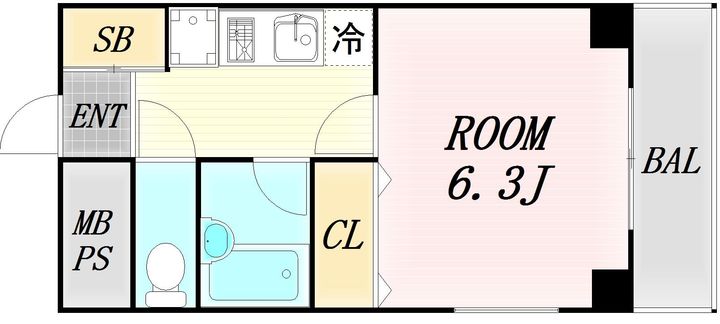 MRM北梅田の間取り