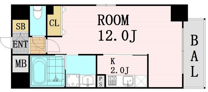 大阪府大阪市北区西天満4丁目(マンション)の賃貸物件の間取り