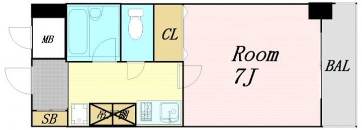 ロイヤル天満橋の間取り