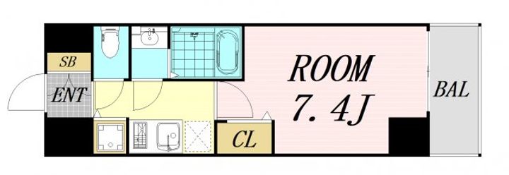 スペーシア日本橋東の間取り
