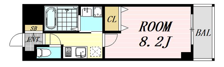 大阪府吹田市江坂町5丁目(マンション)の賃貸物件の間取り
