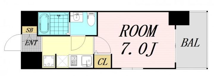 セレニテ桜川駅前プリエの間取り