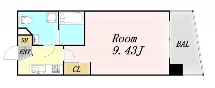 大阪府大阪市北区本庄東2丁目(マンション)の賃貸物件の間取り