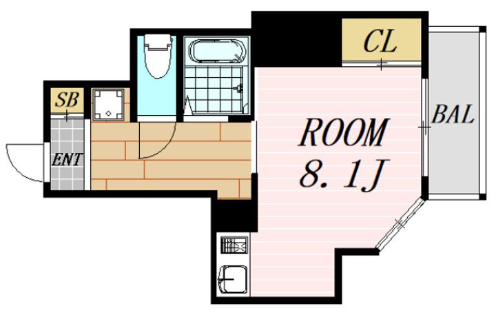 ル・パルトネール梅田北の間取り
