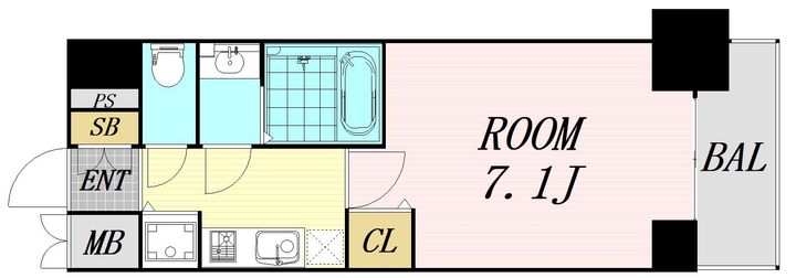 大阪府大阪市北区天神西町(マンション)の賃貸物件の間取り
