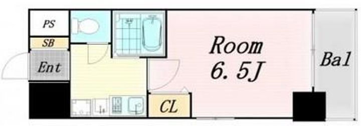 大阪府大阪市北区南森町2丁目(マンション)の賃貸物件の間取り