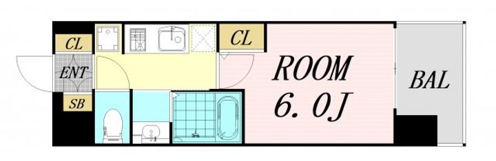 大阪府大阪市淀川区木川東3丁目(マンション)の賃貸物件の間取り
