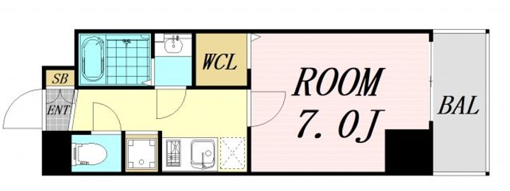 大阪府大阪市淀川区加島3丁目(マンション)の賃貸物件の間取り