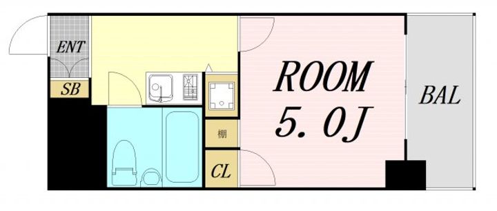 大阪府大阪市東淀川区菅原4丁目(マンション)の賃貸物件の間取り