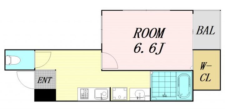 タウンコート西梅田の間取り